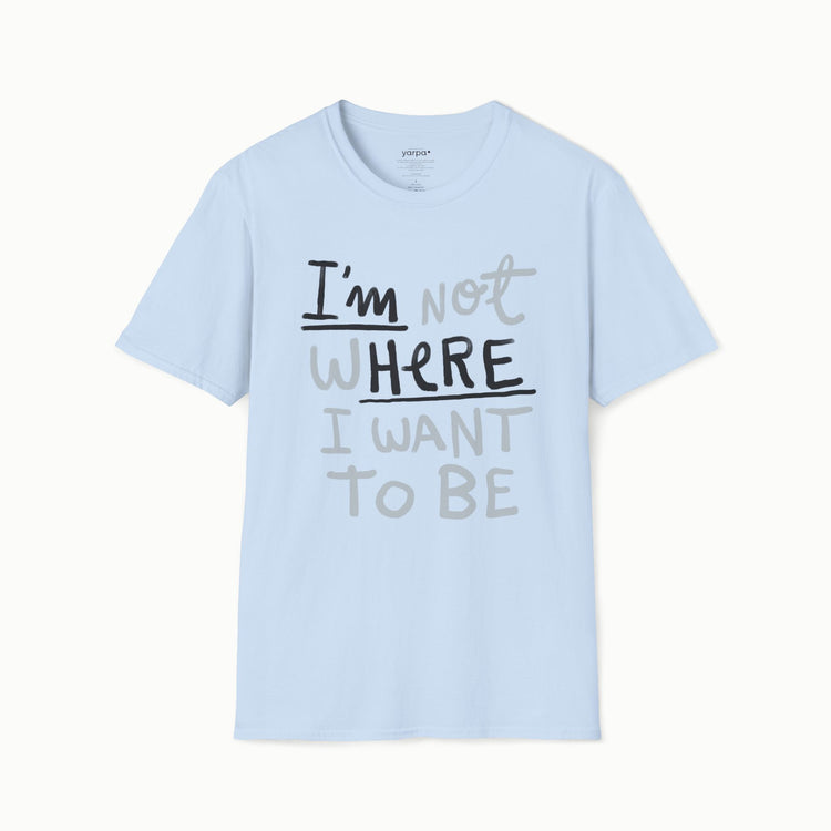 I'm not where I want to be (I'm here)