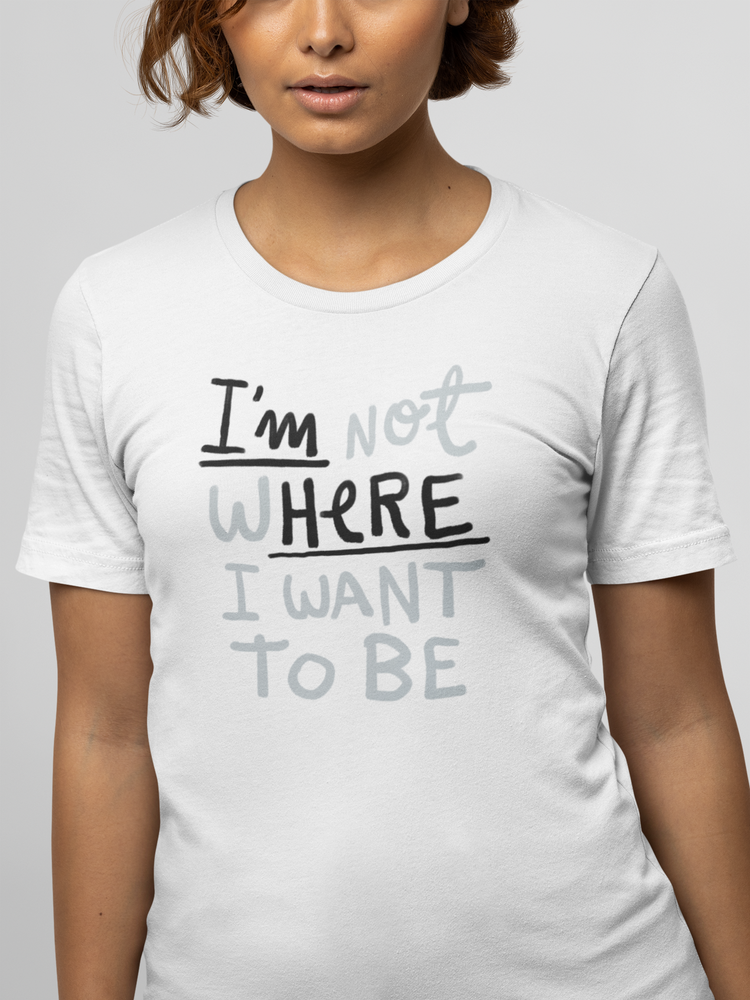 I'm not where I want to be (I'm here)