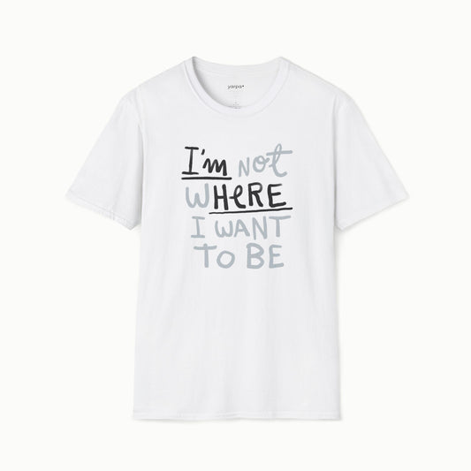 I'm not where I want to be (I'm here)