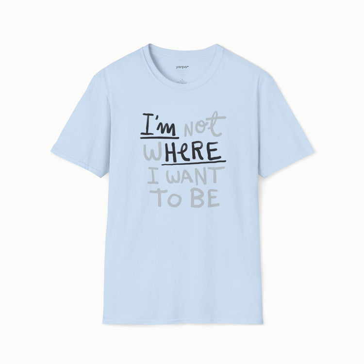 I'm not where I want to be (I'm here)