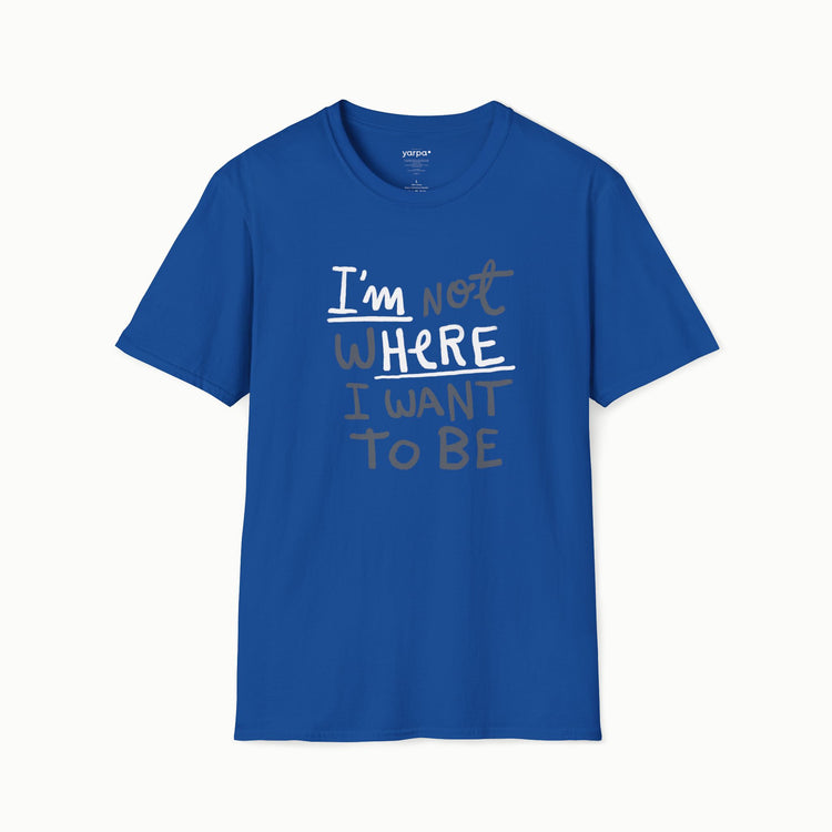 I'm not where I want to be (I'm here)